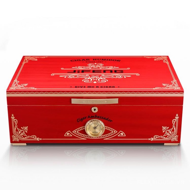 Hộp ủ cigar gỗ tuyết tùng nhiều ngăn thanh lịch JF7360 16