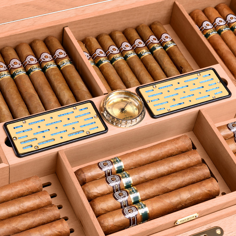 Hộp ủ cigar gỗ tuyết tùng nhiều ngăn thanh lịch JF7360 9