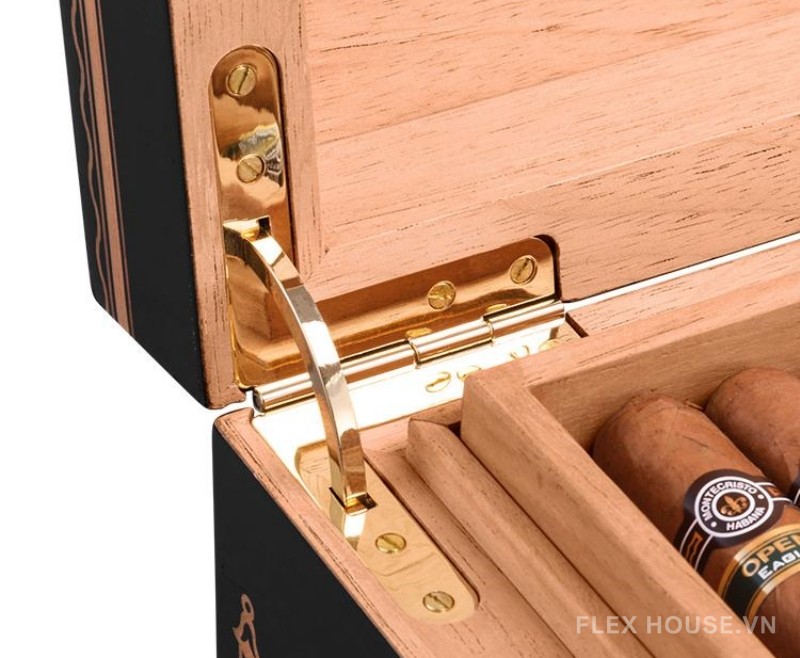 Hộp ủ cigar gỗ tuyết tùng nhiều ngăn thanh lịch JF7360 14