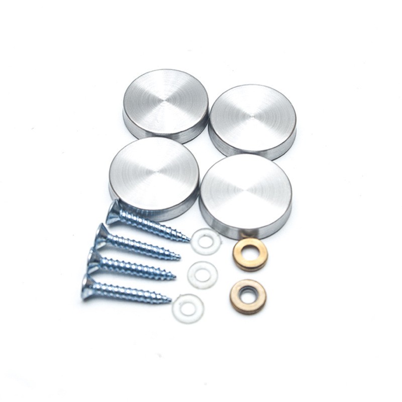 Nắp chụp đầu vít decor thép không gỉ màu bạc YM5042 9