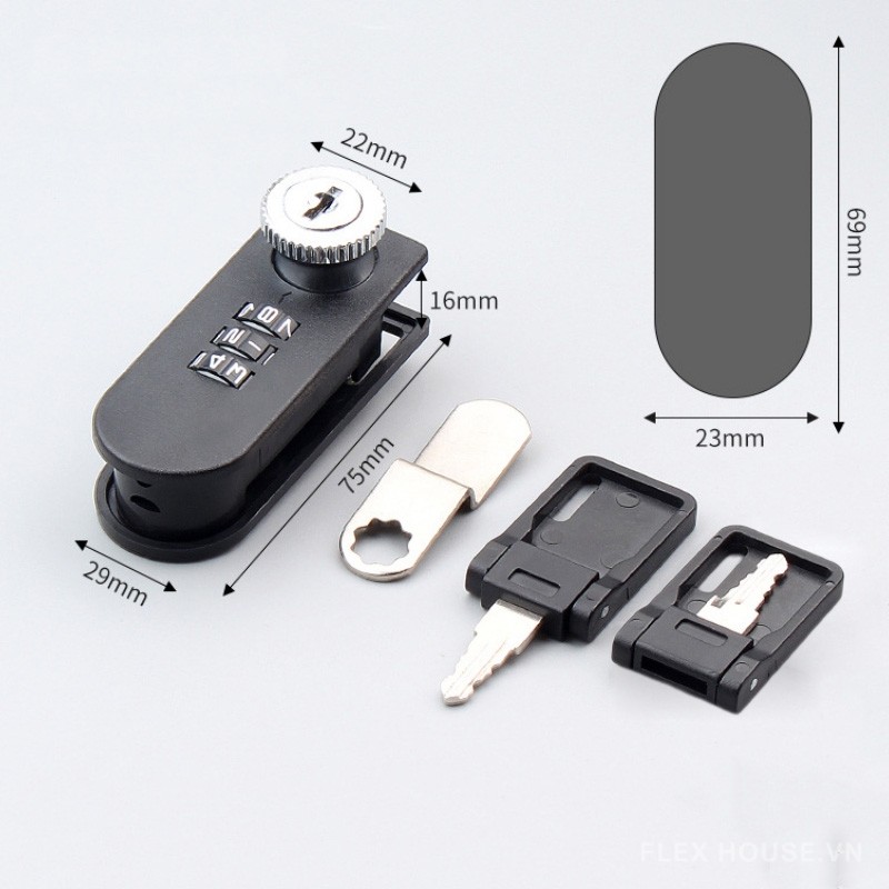 Khóa ngăn kéo tủ gỗ có mật mã LF1260 18