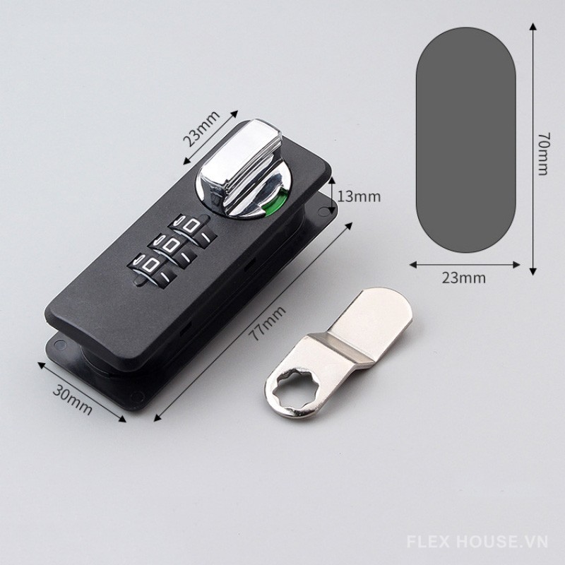 Khóa ngăn kéo tủ gỗ có mật mã LF1260 15