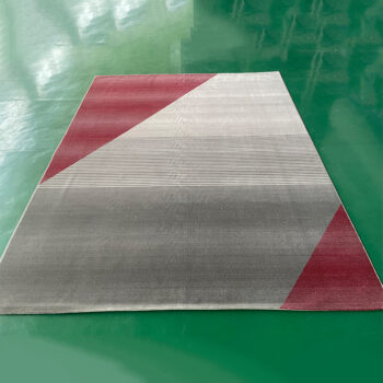 Thảm lót phòng ngủ góc tam giác đỏ ấn tượng YN-CYU72
