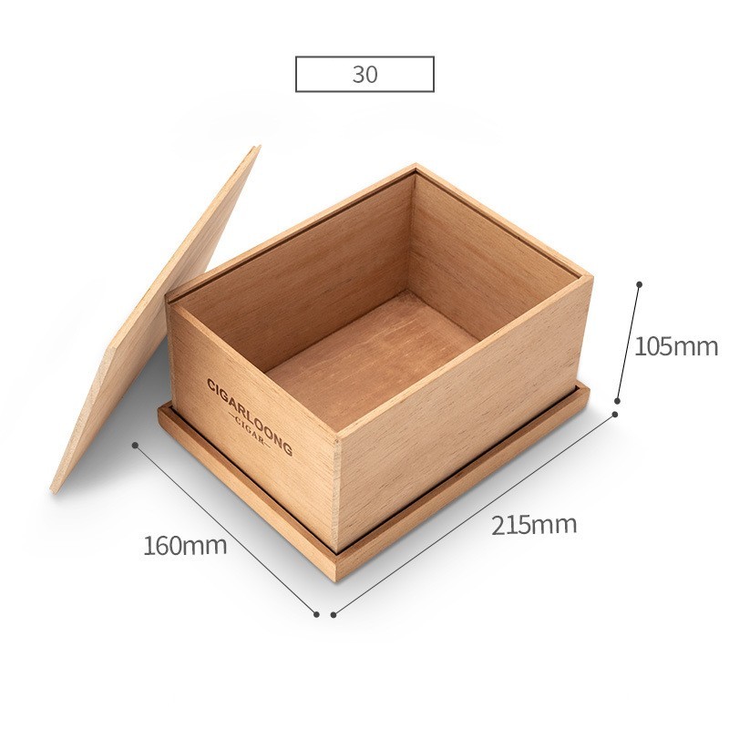 Hộp giữ ẩm cigar gỗ tuyết tùng tối giản hiện đại CGL8038 9