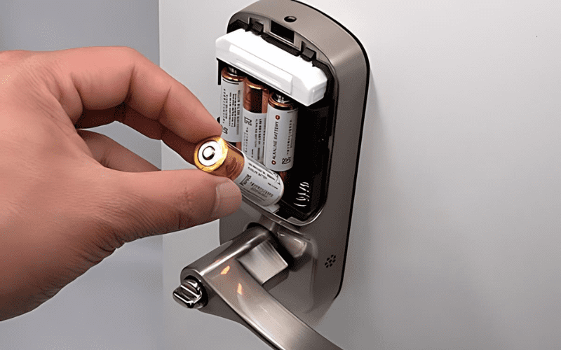 Hướng dẫn thay pin khóa cửa điện tử đúng cách 5 ổ khoá điện tử