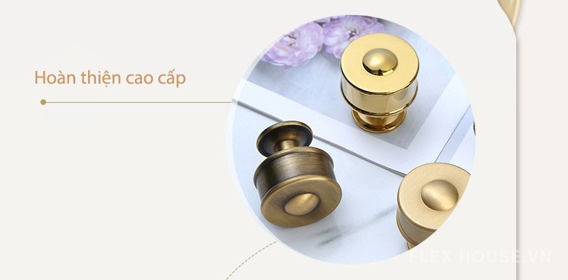 Núm kéo tủ đồng thiết kế sang trọng HM8081 5