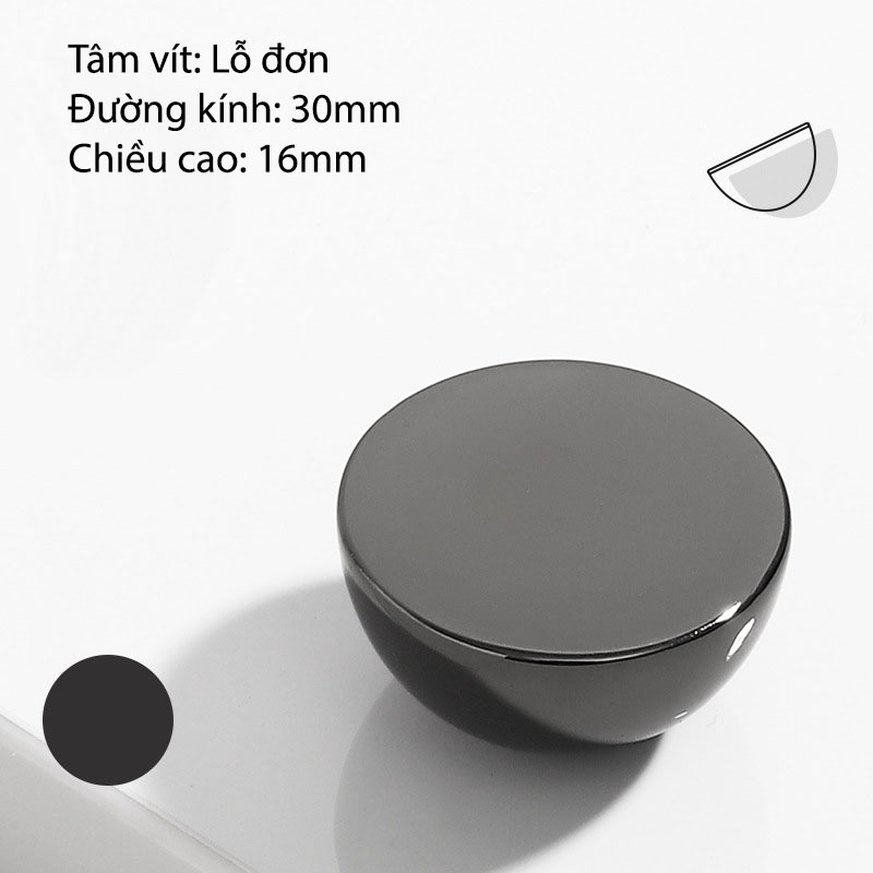 Núm tay nắm tủ hợp kim kẽm tối giản AE6181 8