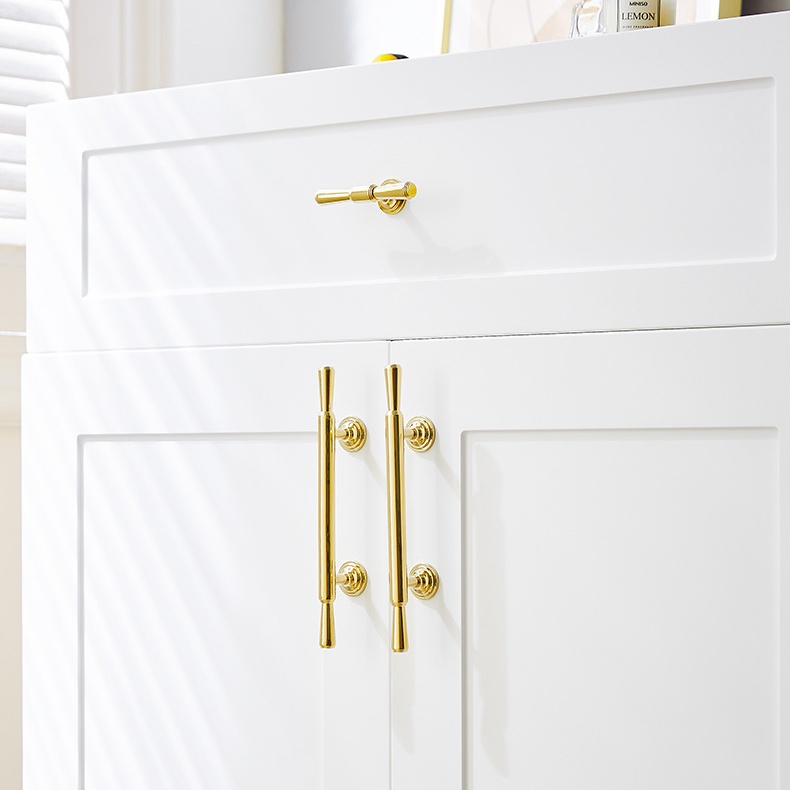 Tay nắm đồng thanh tròn decor kệ tủ kiểu Ý PALO103 10