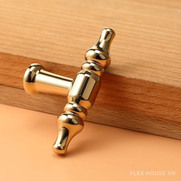 Tay nắm đồng thau decor kệ tủ kiểu Ý SD3666 10