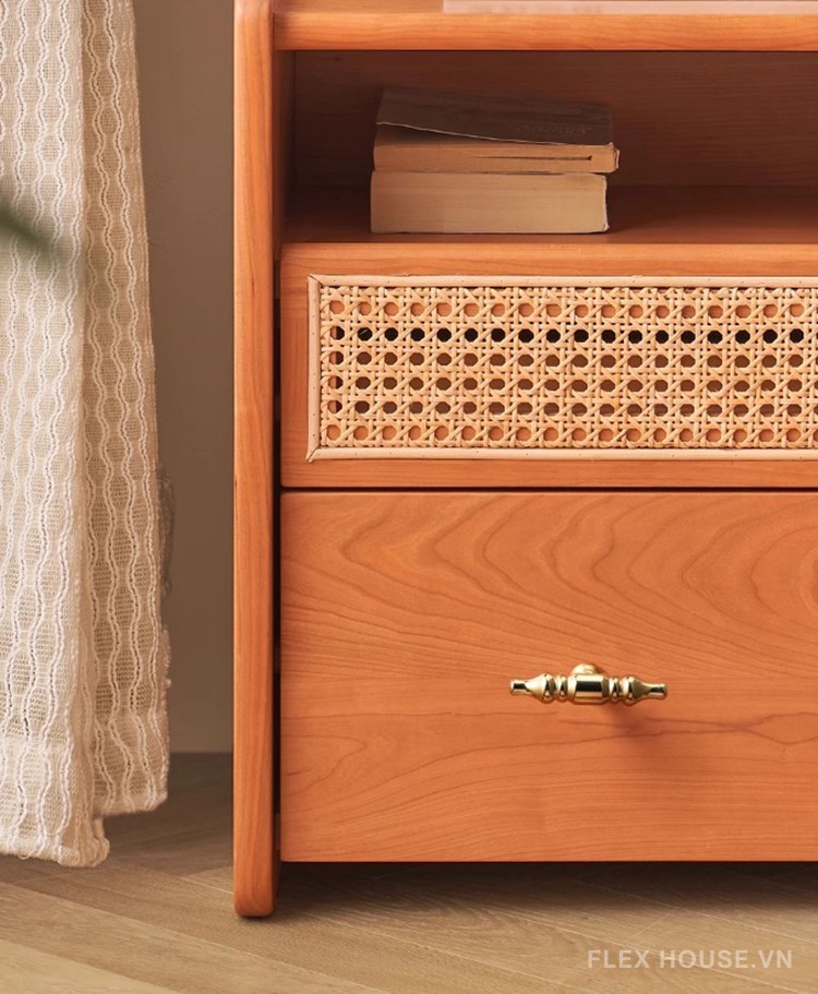 Tay nắm đồng thau decor kệ tủ kiểu Ý SD3666 7