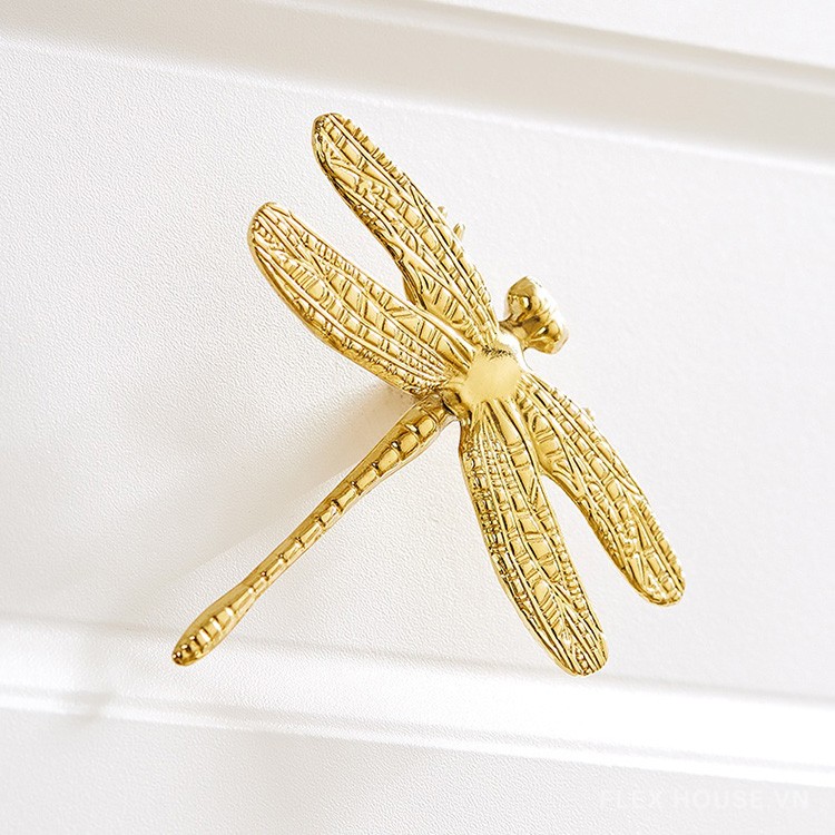 Tay nắm tủ đồng decor chuồn chuồn nghệ thuật PALO572 8