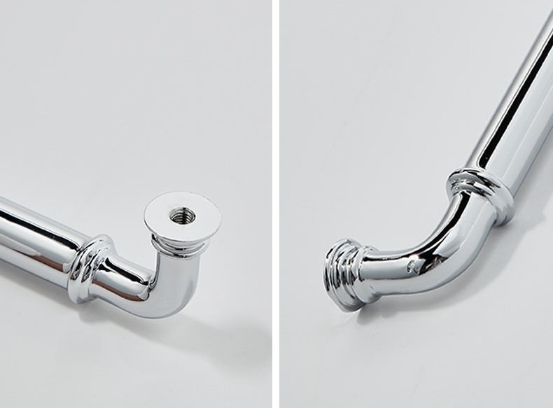 Tay nắm tủ đồng mạ chrome sáng bóng màu bạc PALO7395 10