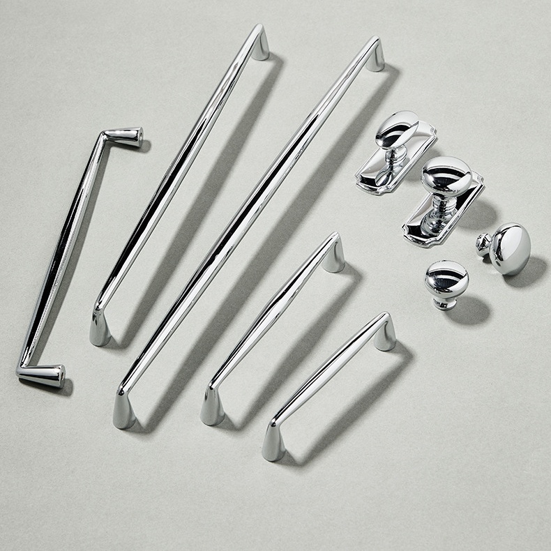 Tay nắm tủ đồng màu bạc decor minimalism PALO514 12