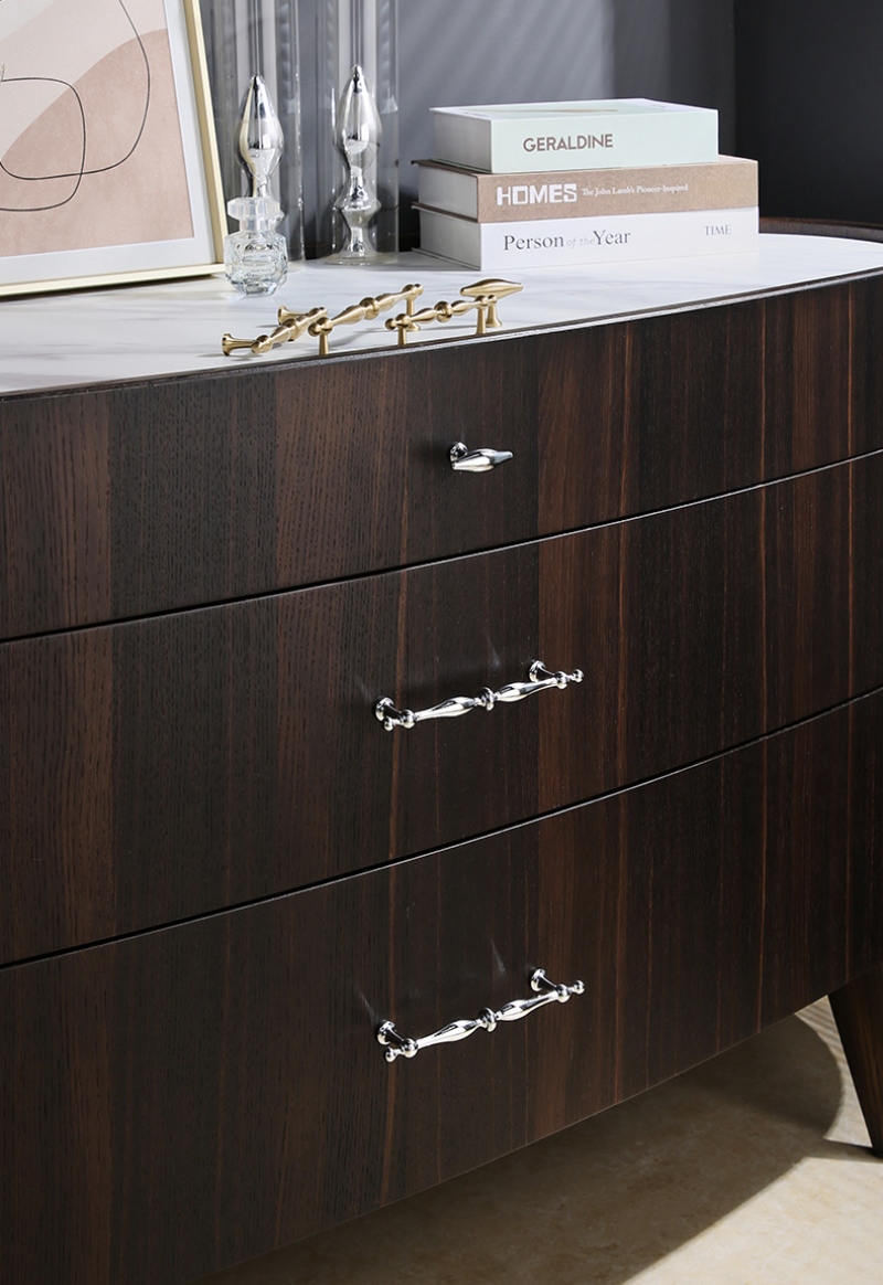 Tay nắm tủ đồng màu bạc decor nội thất PALO441 9