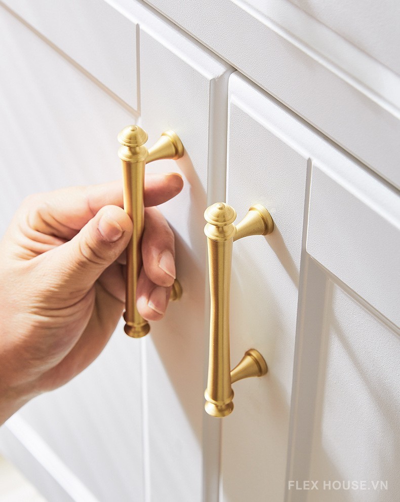 Tay nắm tủ đồng sang trọng phong cách Nordic PALO814 9