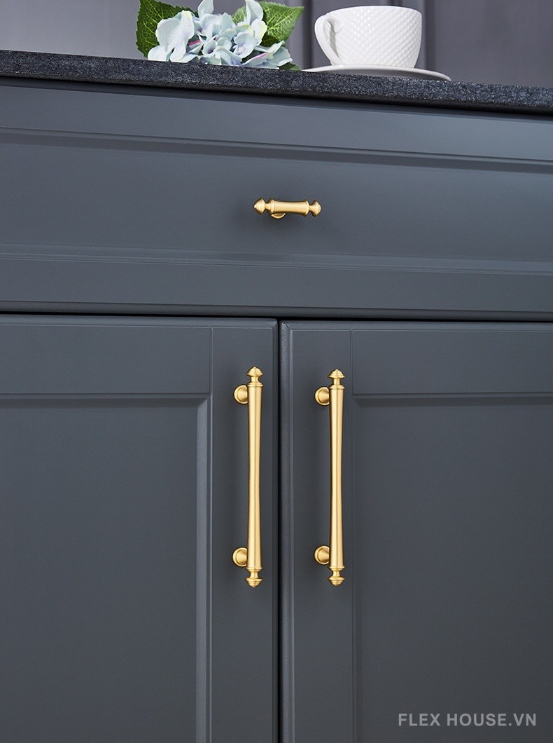 Tay nắm tủ đồng sang trọng phong cách Nordic PALO814 13