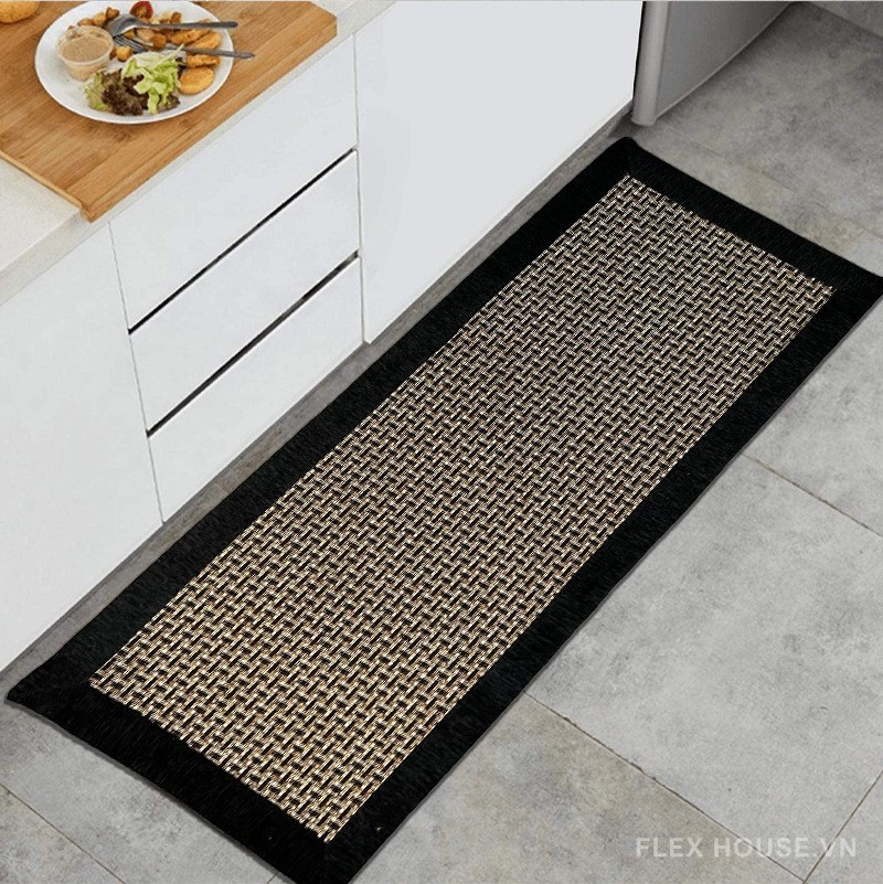 Thảm trải sàn nhà bếp vải lanh chống trượt GF001 13