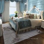 Thảm trải sàn phòng khách họa tiết lá dừa truyền thống LY5760-6