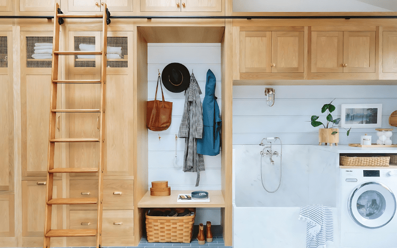 Thang trượt Barn Door dành cho tủ sách và hơn thế nữa 7 phụ kiện thang trượt barn door