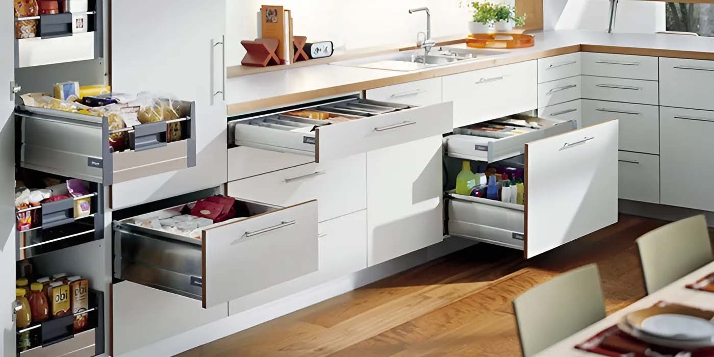 Thiết kế tủ bếp thông minh đa năng và hiện đại 1