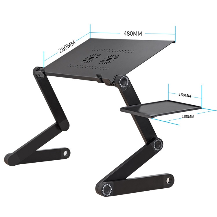 Bàn laptop gấp gọn tản nhiệt thép cao cấp NF2100 15