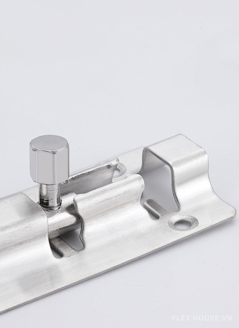 Chốt gài cửa màu bạc inox LC7955