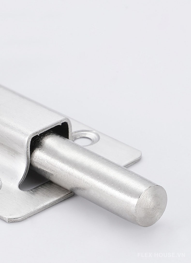 Chốt gài cửa màu bạc inox LC7955