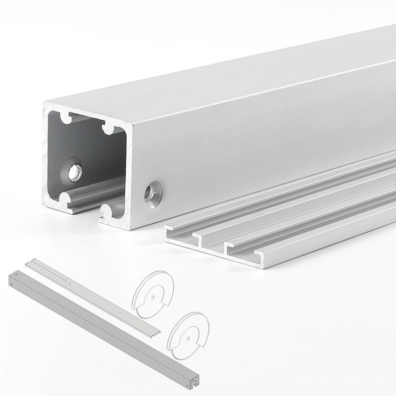 Bộ phụ kiện cửa trượt xoay 2 chiều giảm chấn YG307 8