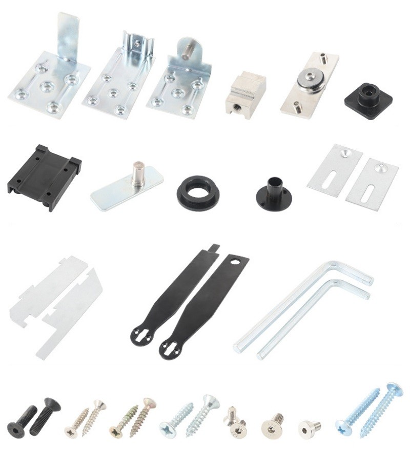 Bộ phụ kiện cửa trượt xoay 2 chiều giảm chấn YG307 16