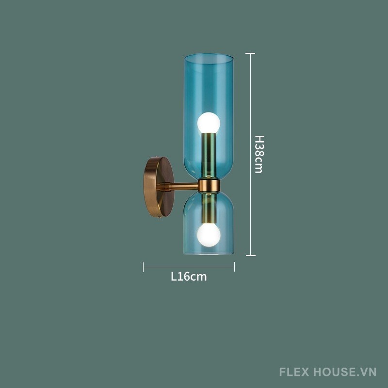 Đèn gắn tường 2 đầu bóng hiện đại sáng tạo ZC3108 10