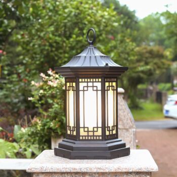 Đèn trụ cổng trang trí biệt thự Á Đông WPD105