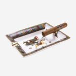 Gạt tàn 2 điếu gốm sứ ngựa trên thảo nguyên CGL9646
