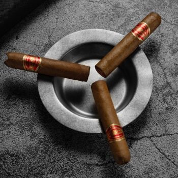 Gạt tàn 3 điếu cigar hợp kim tối giản ấn tượng CGL1874