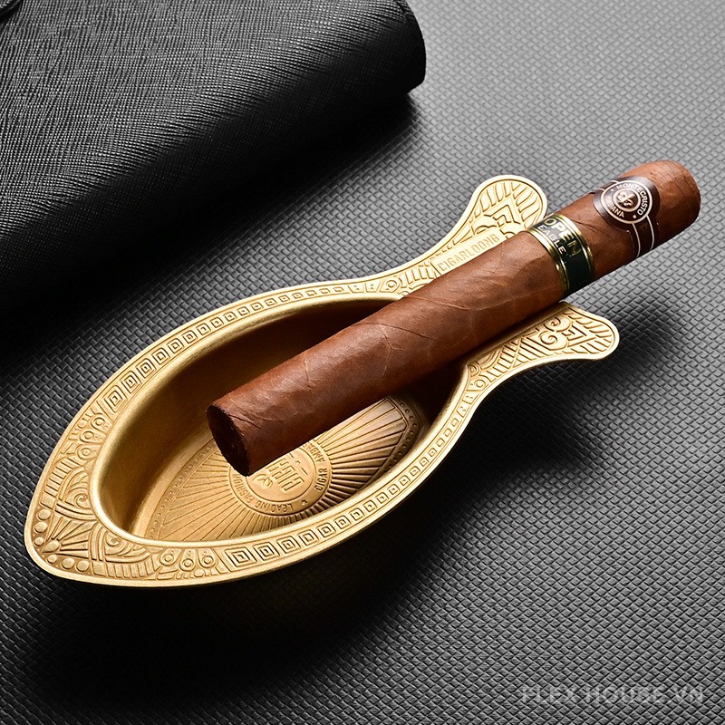 Gạt tàn cigar 1 điếu hợp kim hình cá độc đáo CGL4901 6