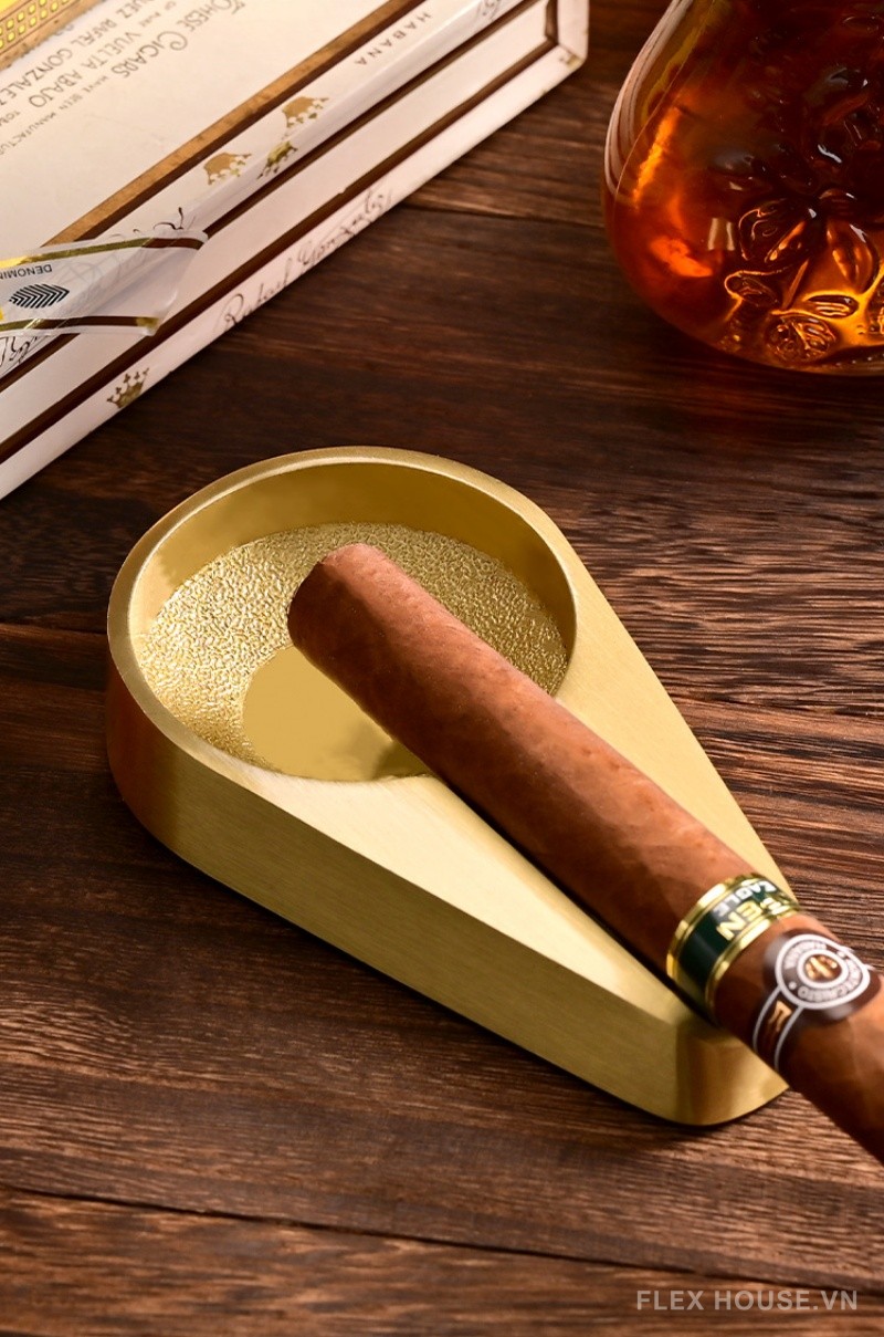 Gạt tàn cigar 1 điếu sang trọng bằng đồng CGL2832 3