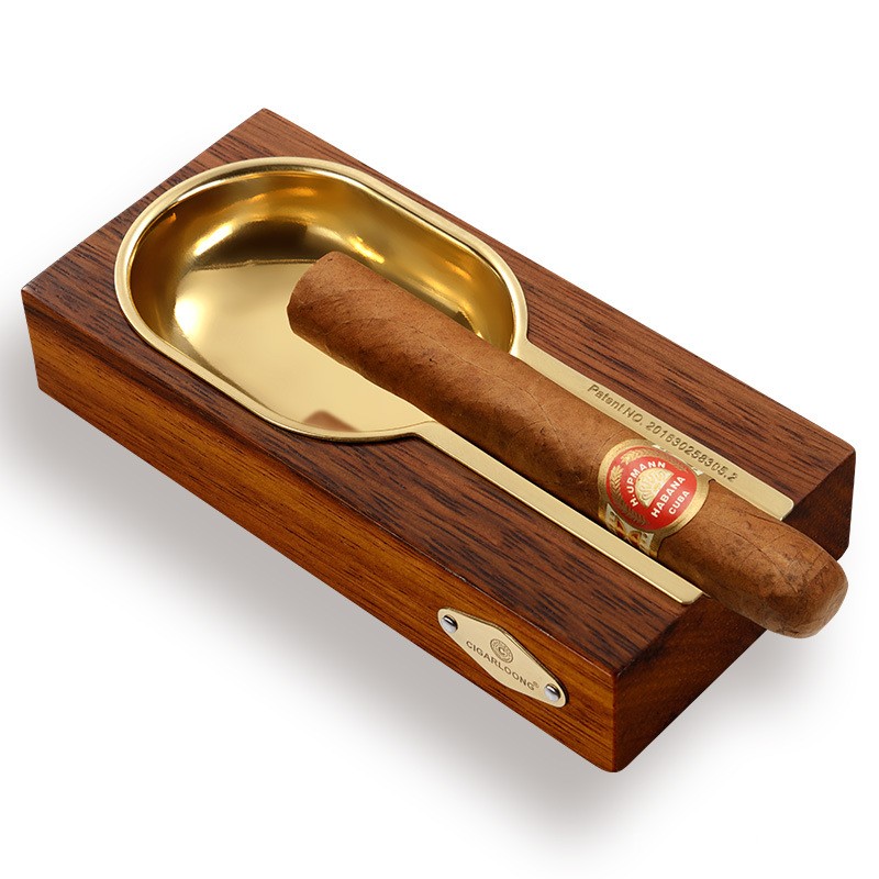 Gạt tàn cigar gỗ 1 điếu sang trọng hiện đại CGL8226 5