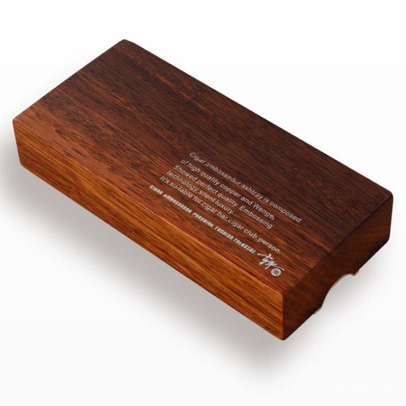 Gạt tàn cigar gỗ 1 điếu sang trọng hiện đại CGL8226 7