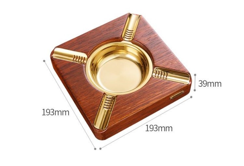 Gạt tàn cigar gỗ 4 điếu sáng tạo độc đáo CGL2210 7