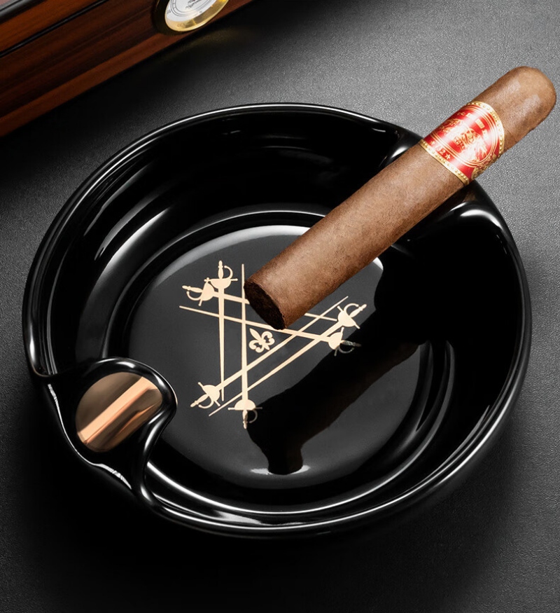 Gạt tàn cigar gốm sứ dạng tròn nhiều màu CGL5914 10