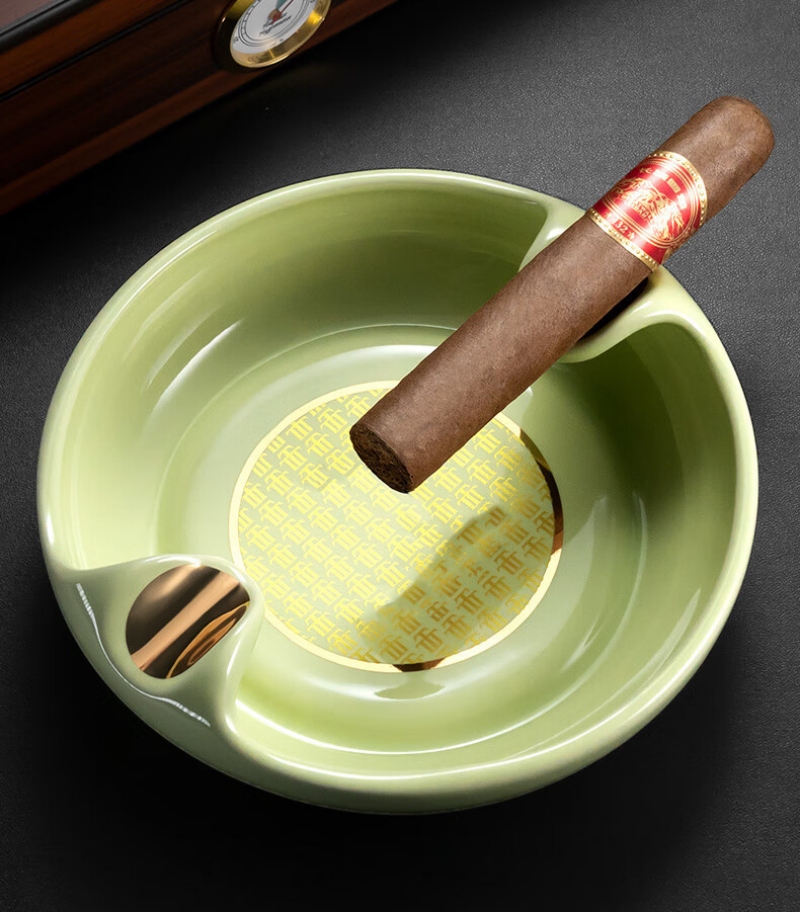 Gạt tàn cigar gốm sứ dạng tròn nhiều màu CGL5914 5