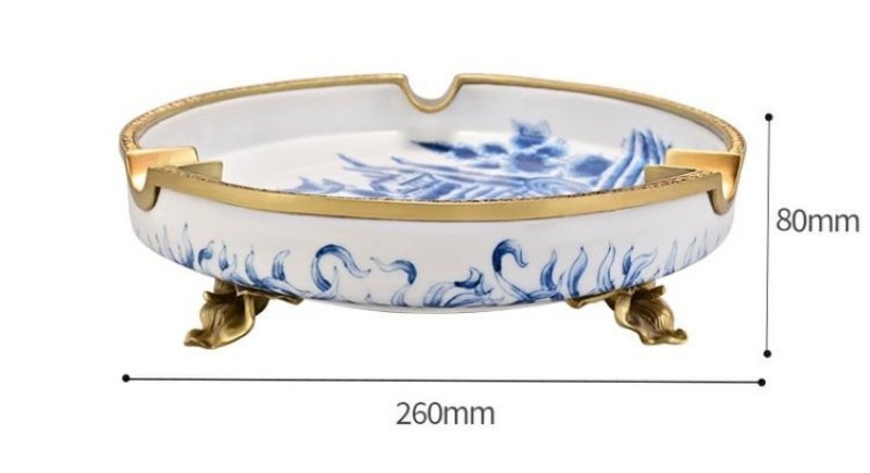 Gạt tàn cigar gốm sứ decor phong cảnh đẹp mắt CGL8659 9