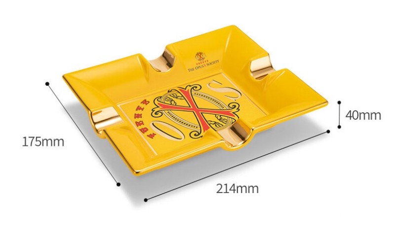 Gạt tàn cigar gốm sứ hoa văn tinh xảo độc đáo CGL8728 9