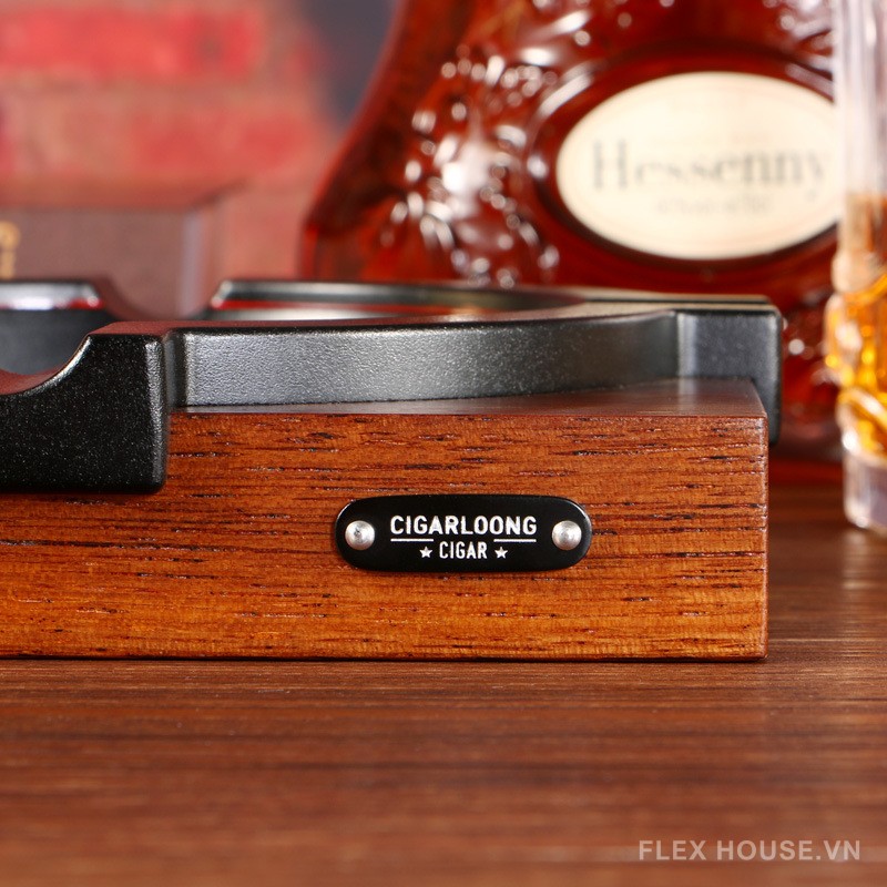 Gạt tàn cigar vuông 4 điếu sang trọng CGL8119 6