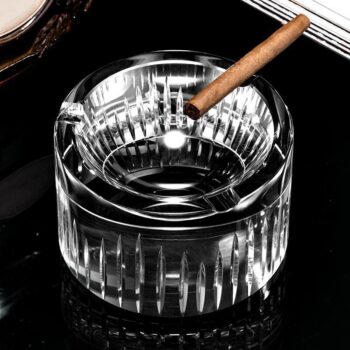 Gạt tàn thủy tinh trong suốt kiểu dáng ấn tượng CGL1113