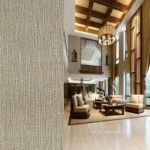 Giấy dán tường phòng khách hoa văn ấn tượng K1038
