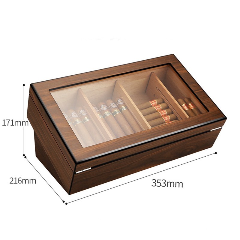 Hộp giữ ẩm cigar gỗ tuyết tùng cao cấp CGL6202 11