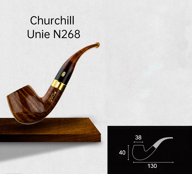 Tẩu hút xì gà gỗ thạch nam Chacom Churchill LBS680 16