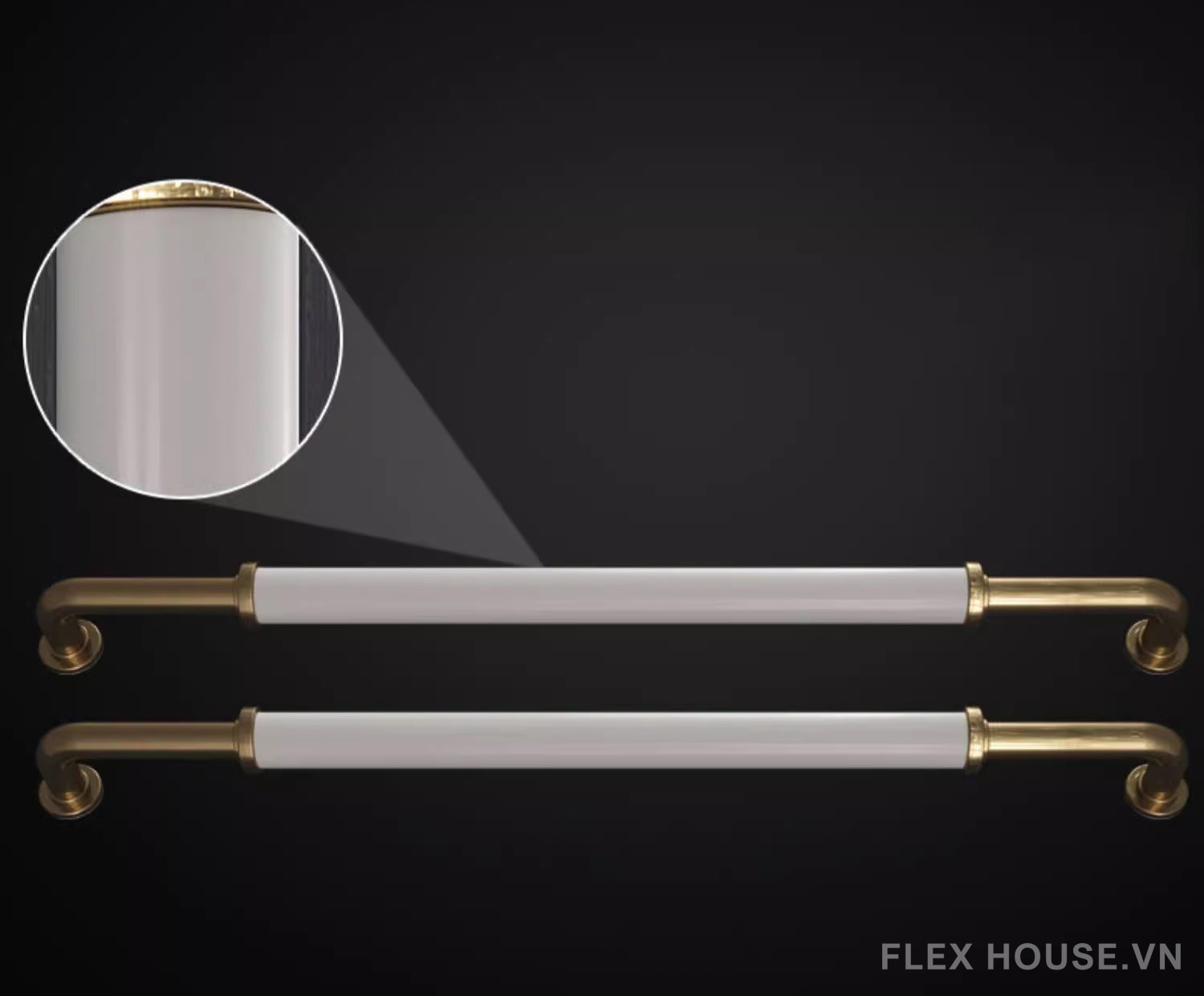 Tay nắm cửa phong cách Á Đông decor biệt thự S-299A 6