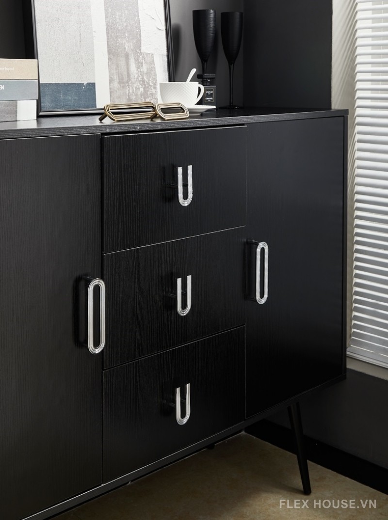 Tay nắm tủ đồng mạ chrome U shape hiện đại PALO7977 4