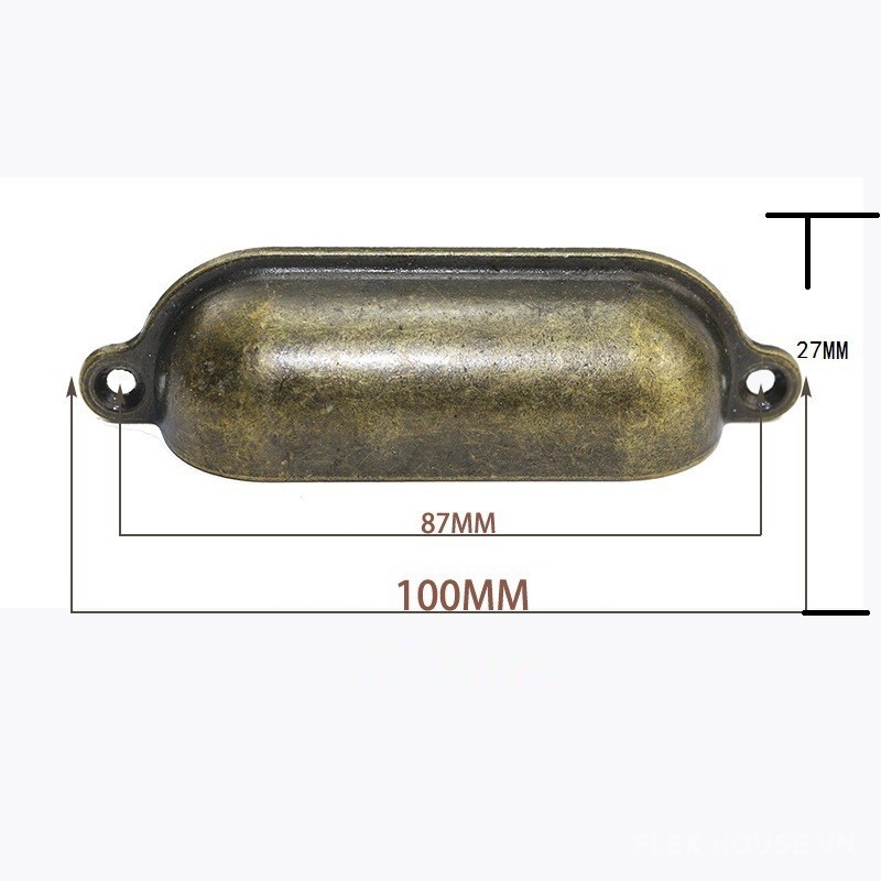 Tay nắm tủ hợp kim kẽm hình bán nguyệt YYH977 7